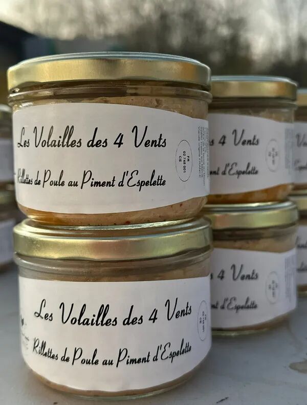 Rillettes de Poule au piment d'Espelette